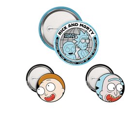 AbyStyle RICK AND MORTY - Badge Pack - Rick & Morty AbyStyle RICK AND MORTY - Badge Pack - Rick & Morty