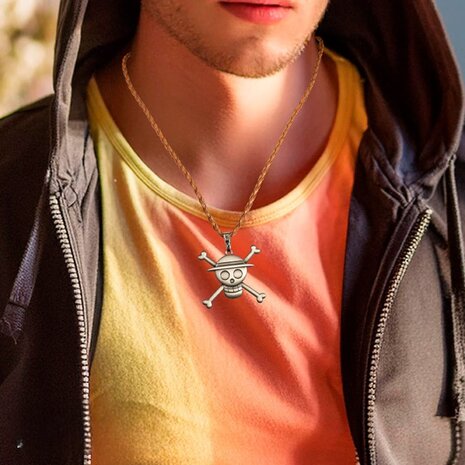 AbyStyle ONE PIECE - 3D Pendant necklace "Skull " AbyStyle ONE PIECE - 3D Pendant necklace "Skull "