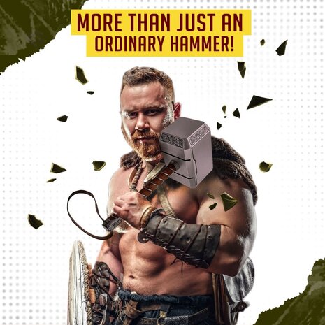 Thor Hammer made from steel with stand Thor Hammer made from steel with stand