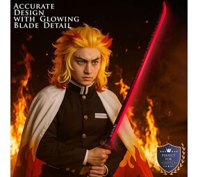 Demon Slayer: Kimetsu no Yaiba - Rengoku Kyoujurou Sword - LED Version Demon Slayer: Kimetsu no Yaiba - Rengoku Kyoujurou Sword - LED Version