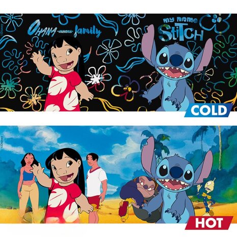 AbyStyle DISNEY - Mug Heat Change - 460 ml - Lilo et Stitch - cardboard