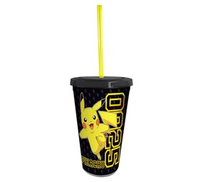 AbyStyle POKEMON - Tumbler with straw - 470ml - Pikachu Collage