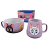 AbyStyle SAILOR MOON - Breakfast Set Mug + Bowl - Luna & Artemis