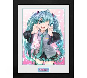 GB eye HATSUNE MIKU - Framed print FSC MIX "Wink"