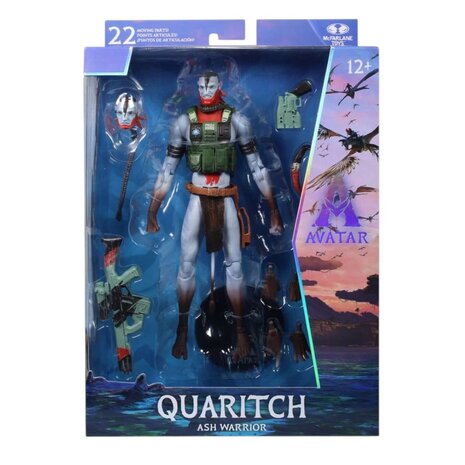 Mcfarlane Toys Avatar: Fire and Ash Action Figure Recom Quaritch (Ash Warrior)