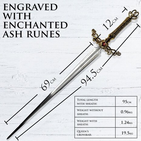 Elden Ring - Sorcerer Rogier Sword with Scabbard