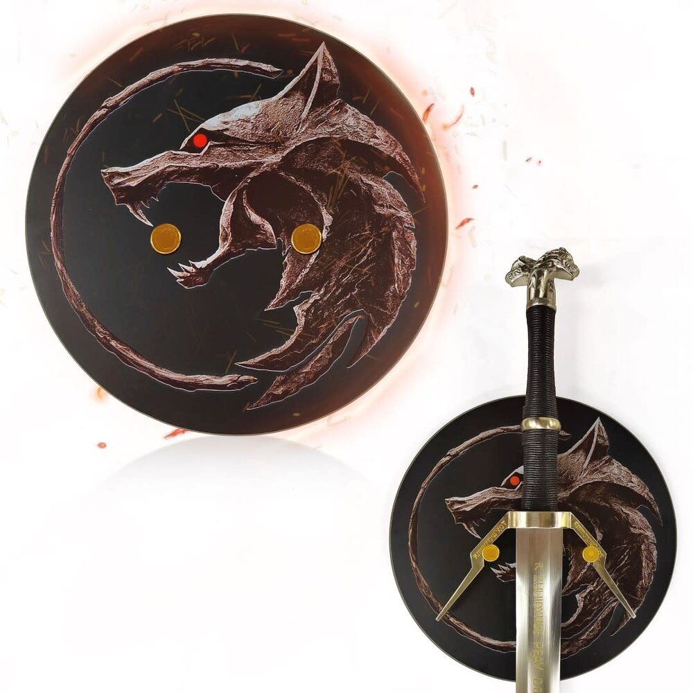 The Witcher - Wall Display for Silver and Steel Sword