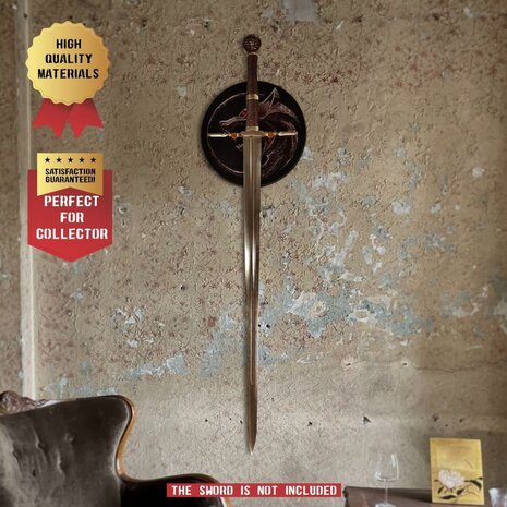 The Witcher - Wall Display for Silver and Steel Sword