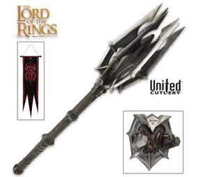 United Cutlery The Lord of the Rings – Sauron’s Mace & One Ring Red Eye Edition with War Banner