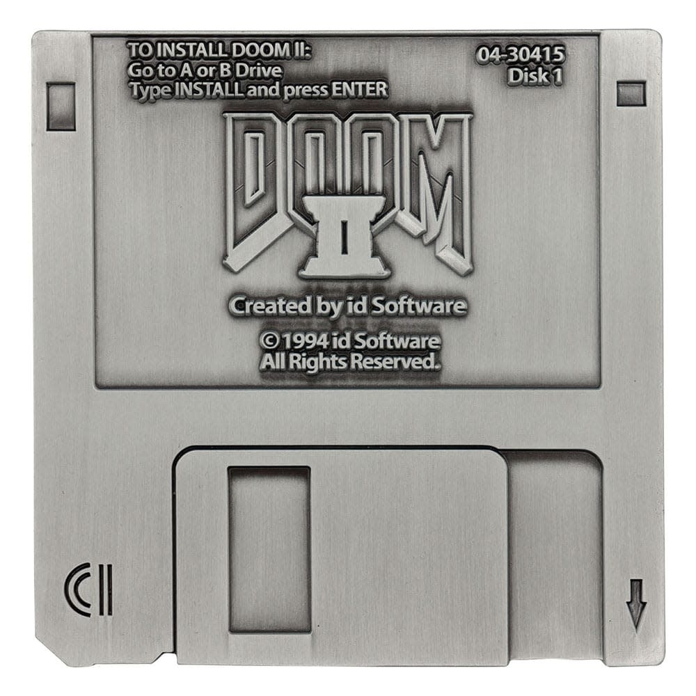Doom Type Fans DOOM II Réplique Disquette Édition Limitée | FaNaTtik | Socle inclus - Fans
