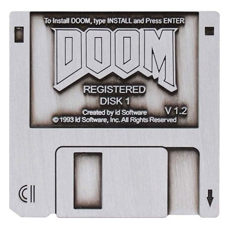 DOOM – Pin’s Disquette (Fanattik) – Édition Limitée & Numéroté