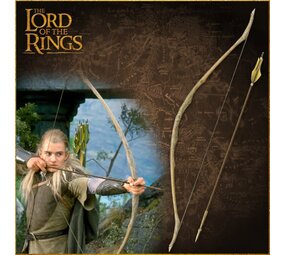United Cutlery Lord of the Rings - Legolas Lothlorien Bow with arrow and wall display