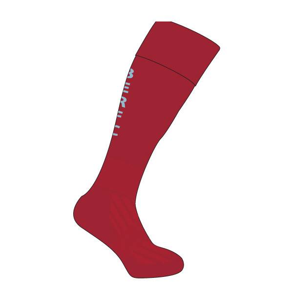 BERFC Junior Training Sock Maroon/Sky