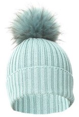 Ladies Wool & Fox Pompom Hat