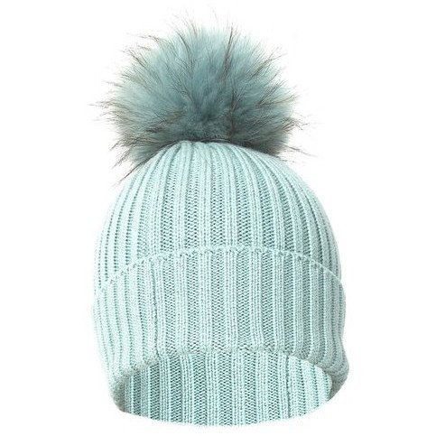 Ladies Wool & Fox Pompom Hat