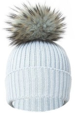 Ladies Wool & Fox Pompom Hat