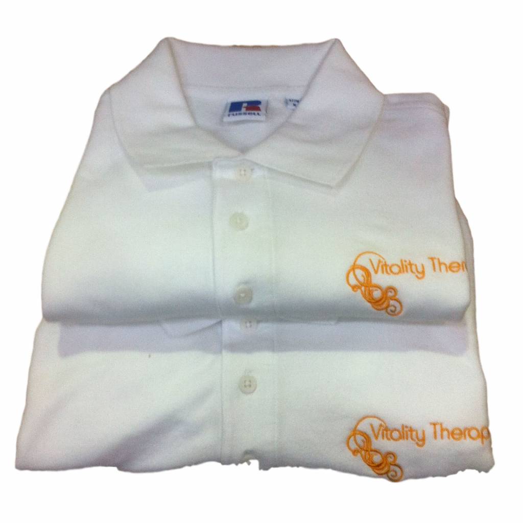 Vitality Therapy Womens Polo White