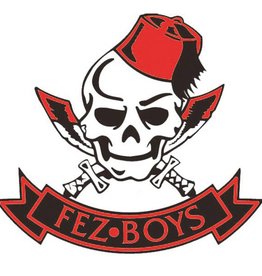 Fez Boys External Window Sticker 80mm