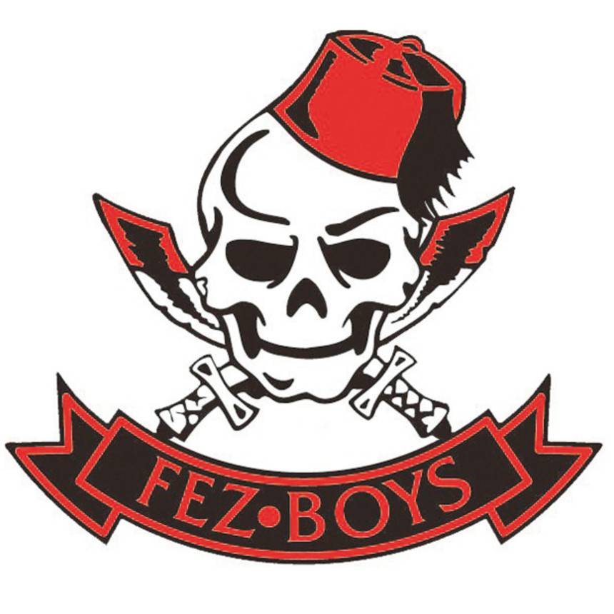 Fez Boys External Window Sticker 80mm