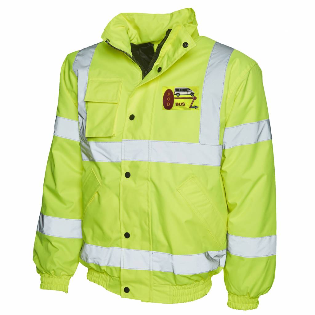 Bod Bus Adults Hi Vis Bomber Jacket