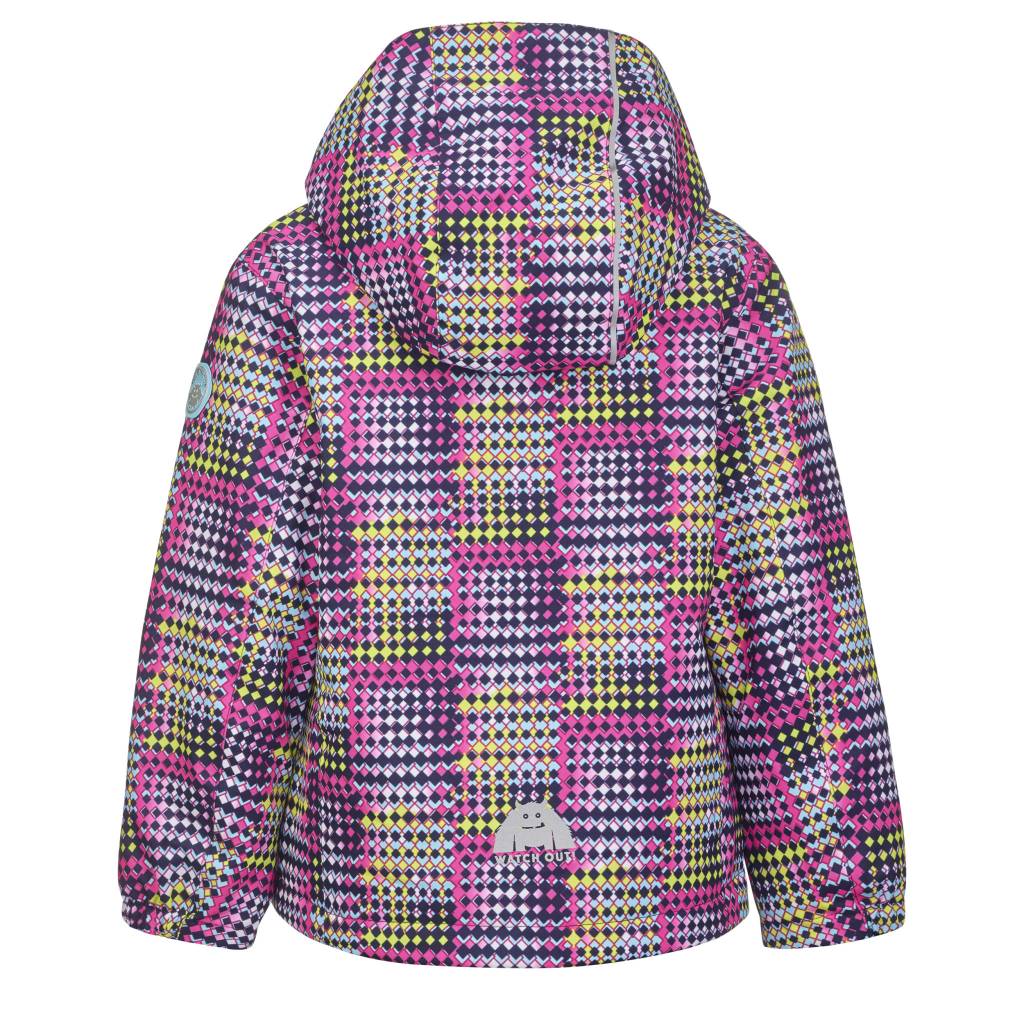 Girls Stripy Mini Ski Jacket