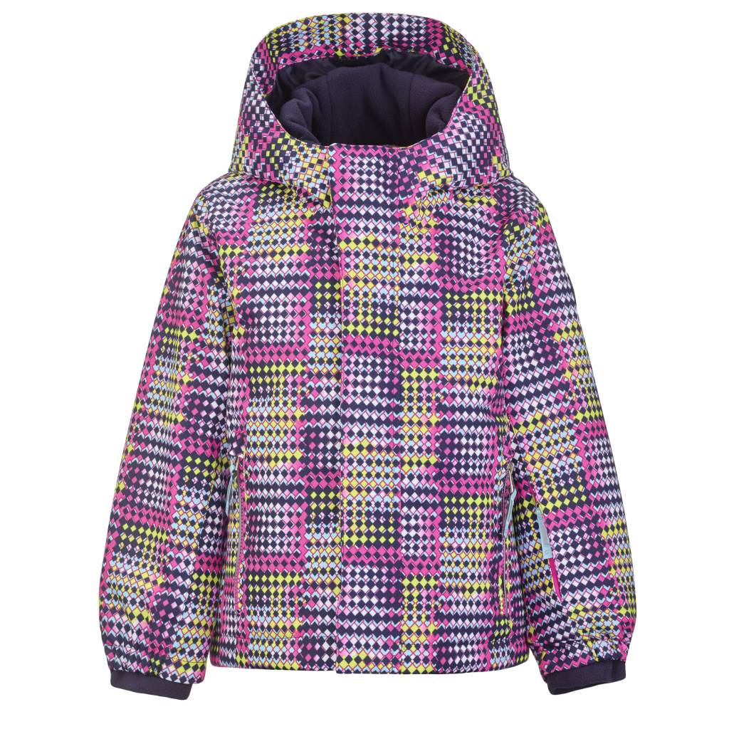 Girls Stripy Mini Ski Jacket