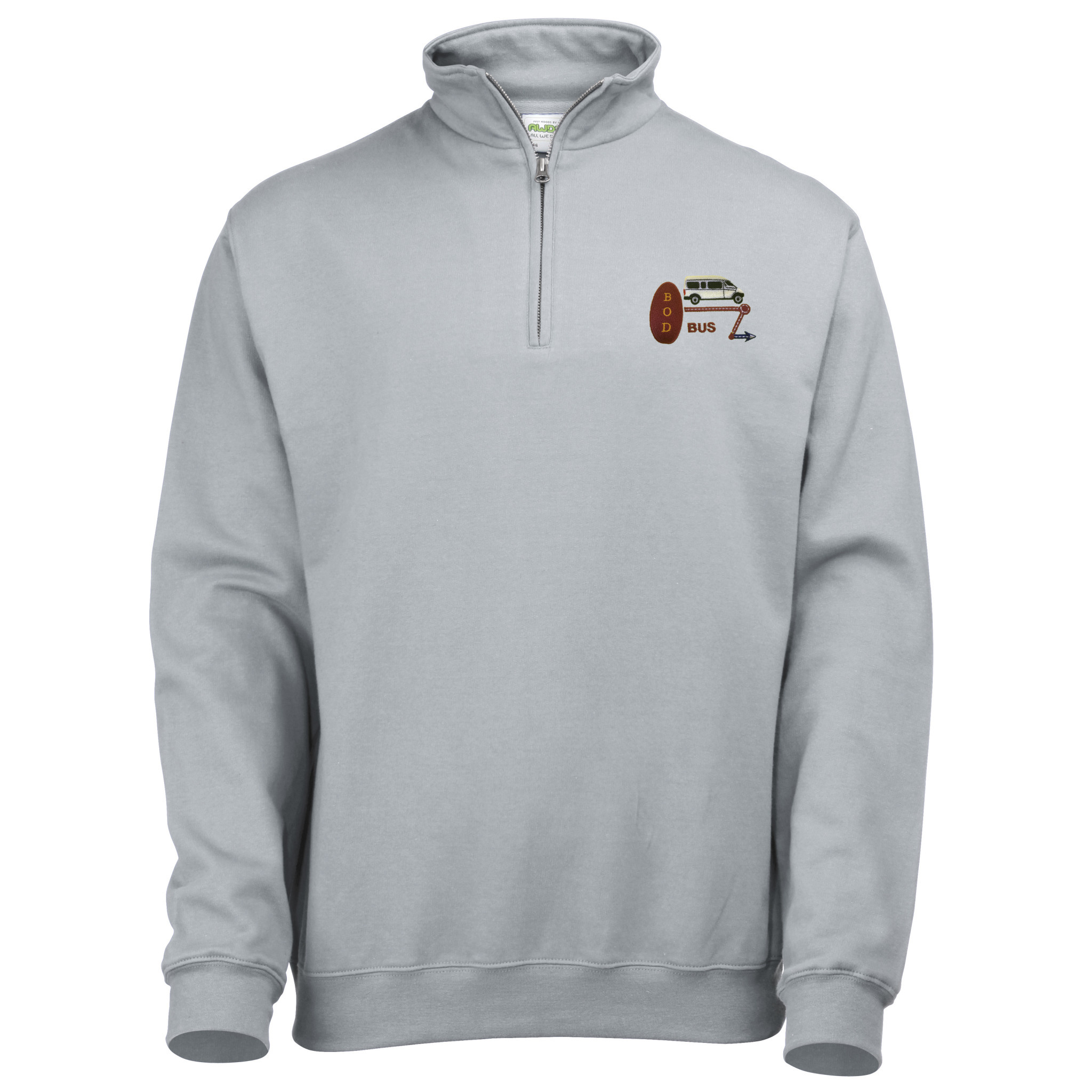 Bod Bus Adults 1/4 Zip Sweatshirt