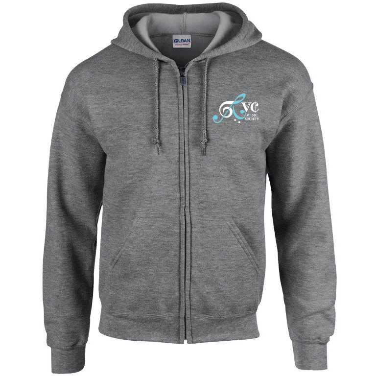 RVC Music Society Full Zip Hooded Sweatshirt