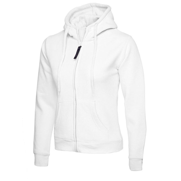 Ladies Full Zip Hooded Sweatshirt