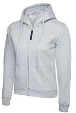 Ladies Full Zip Hooded Sweatshirt