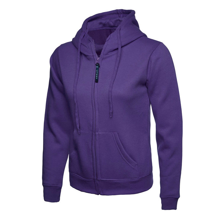 Ladies Full Zip Hooded Sweatshirt