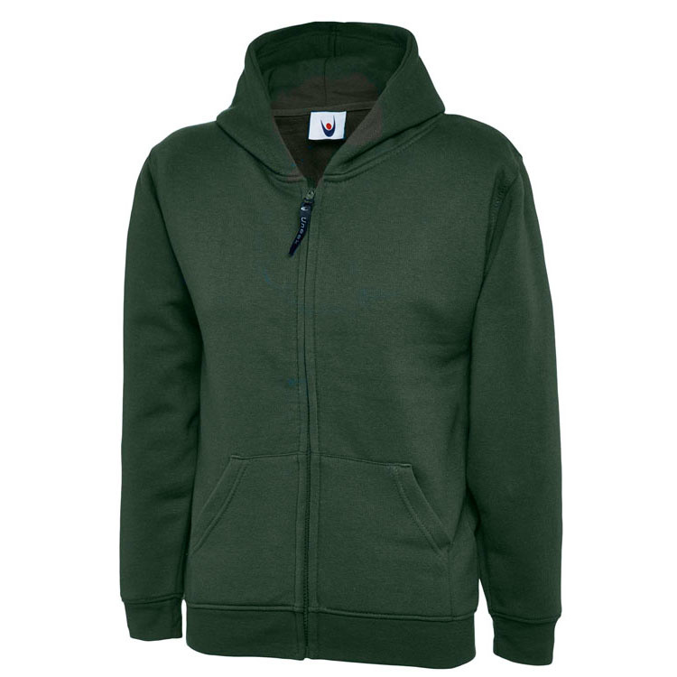 Junior Full Zip Hooded Sweatshirt