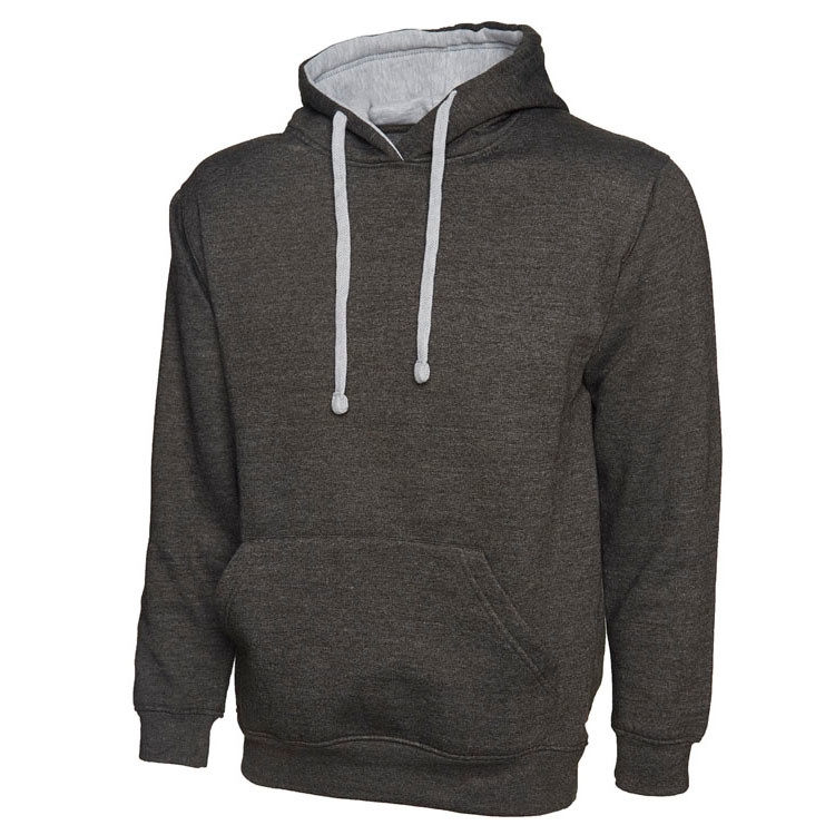 Adults Contrast Hooded Sweatshirt