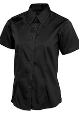 Ladies Pinpoint Oxford Half Sleeve Shirt