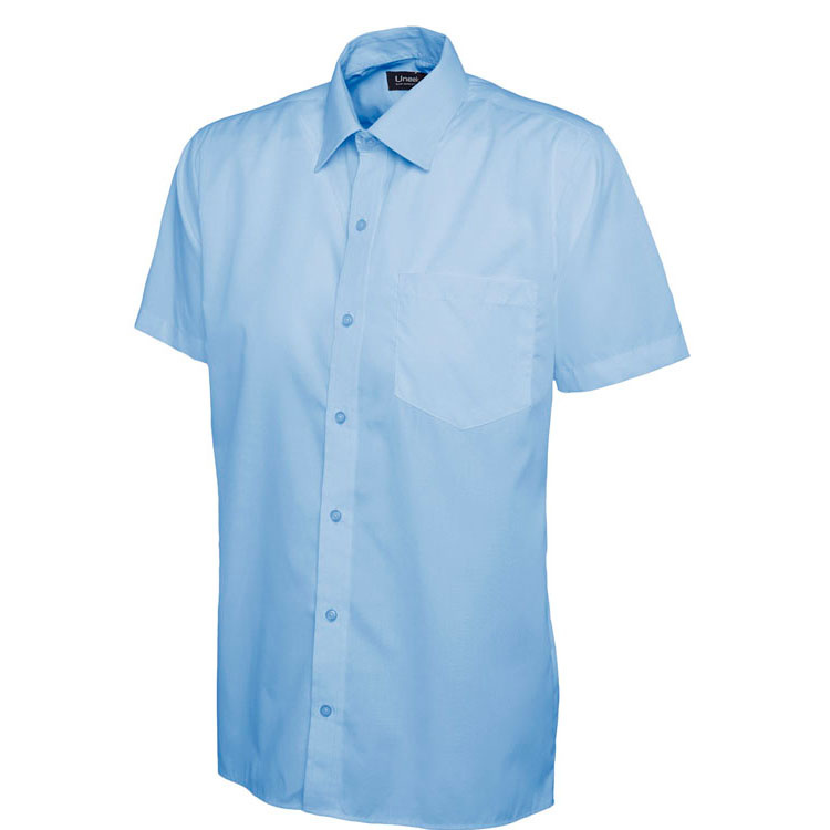 Mens Poplin Half Sleeve Shirt