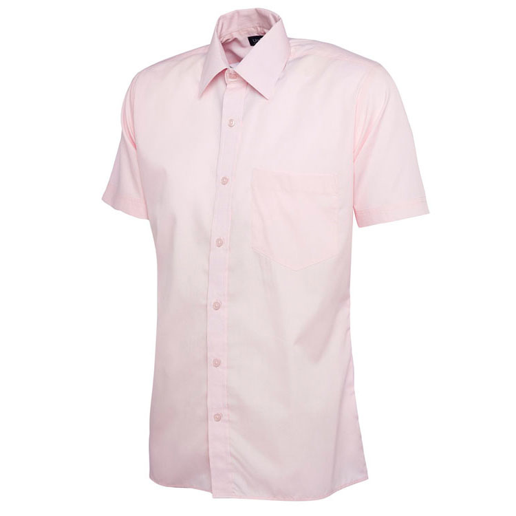 Mens Poplin Half Sleeve Shirt