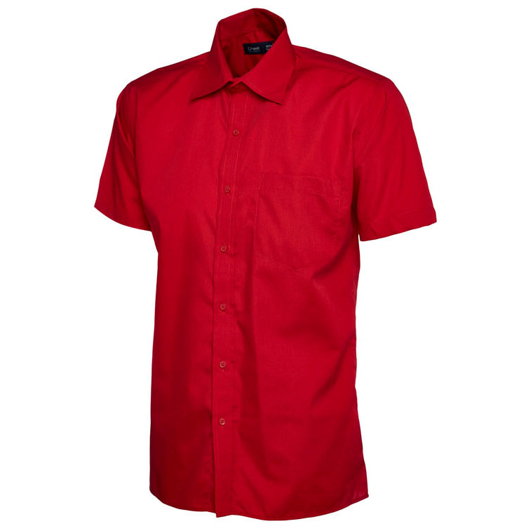 Mens Poplin Half Sleeve Shirt