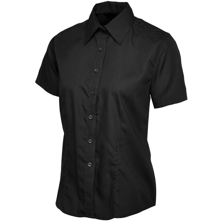 Ladies Poplin Half Sleeve Shirt