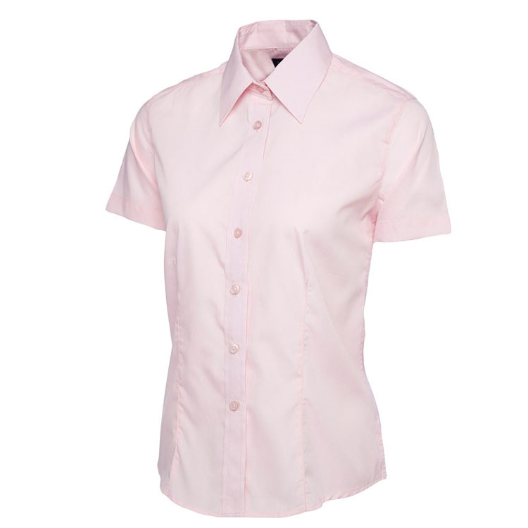 Ladies Poplin Half Sleeve Shirt