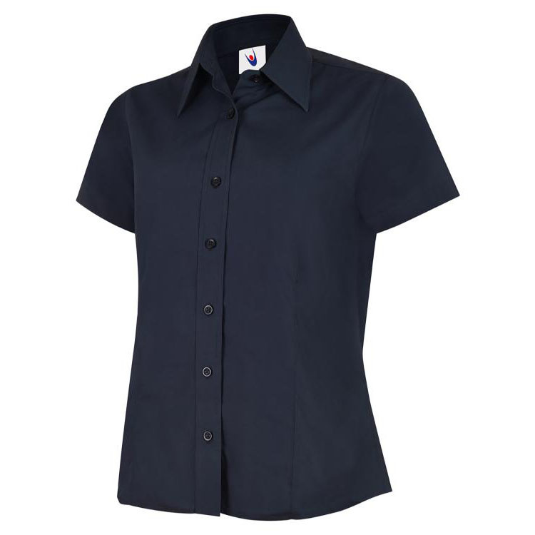 Ladies Poplin Half Sleeve Shirt