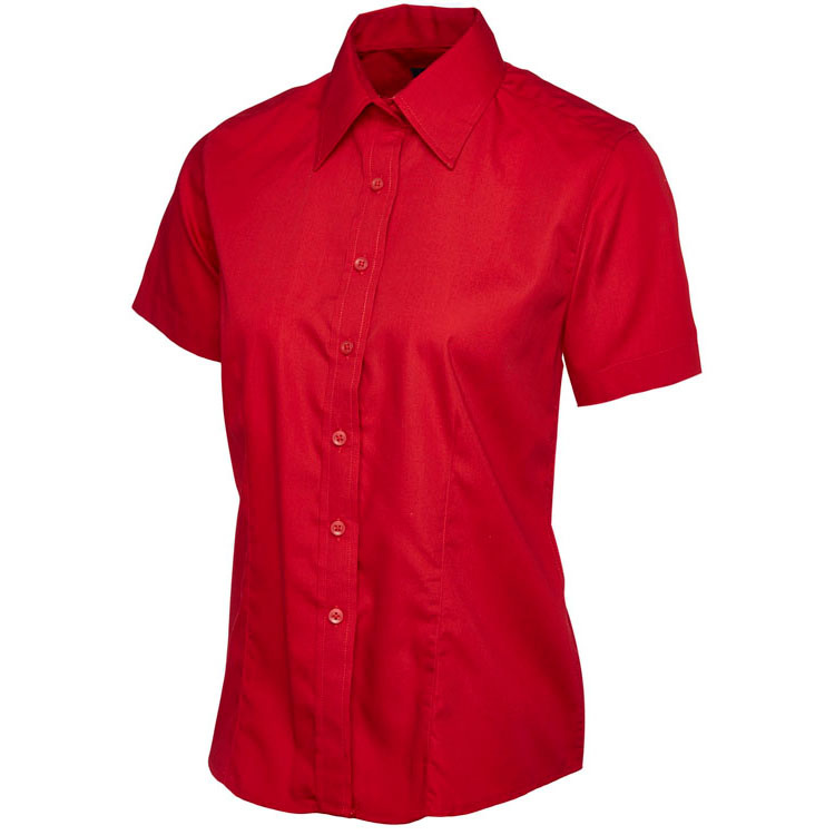 Ladies Poplin Half Sleeve Shirt