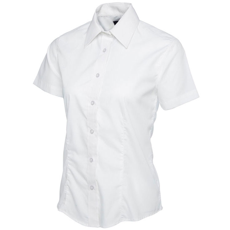 Ladies Poplin Half Sleeve Shirt