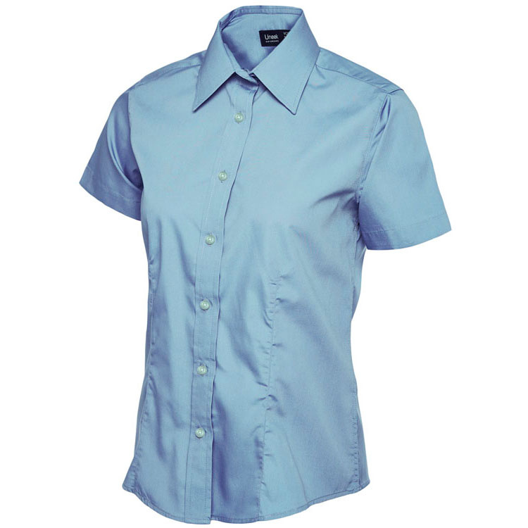 Ladies Poplin Half Sleeve Shirt