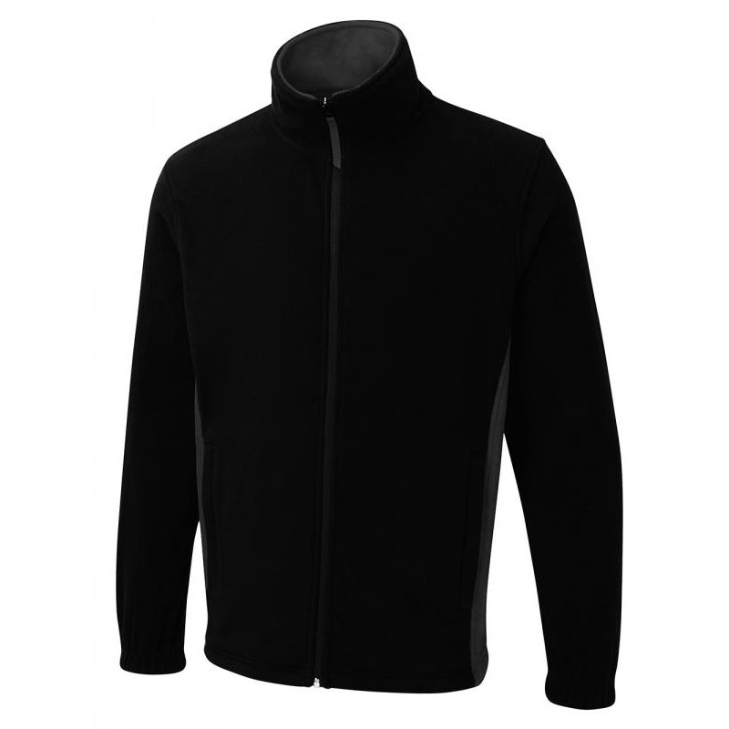 Adults Two Tone Full Zip Fleece Jacket