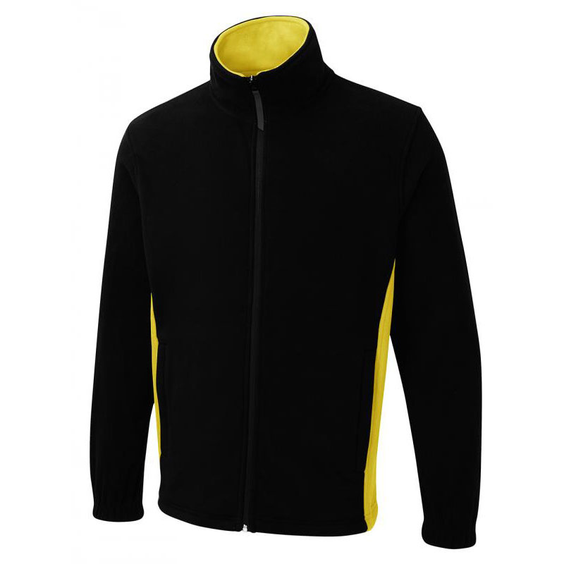 Adults Two Tone Full Zip Fleece Jacket