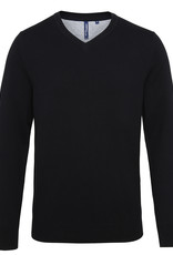 Mens Cotton Blend V-Neck Sweater