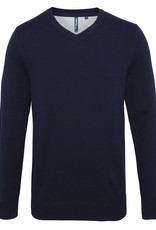 Mens Cotton Blend V-Neck Sweater