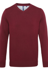 Mens Cotton Blend V-Neck Sweater