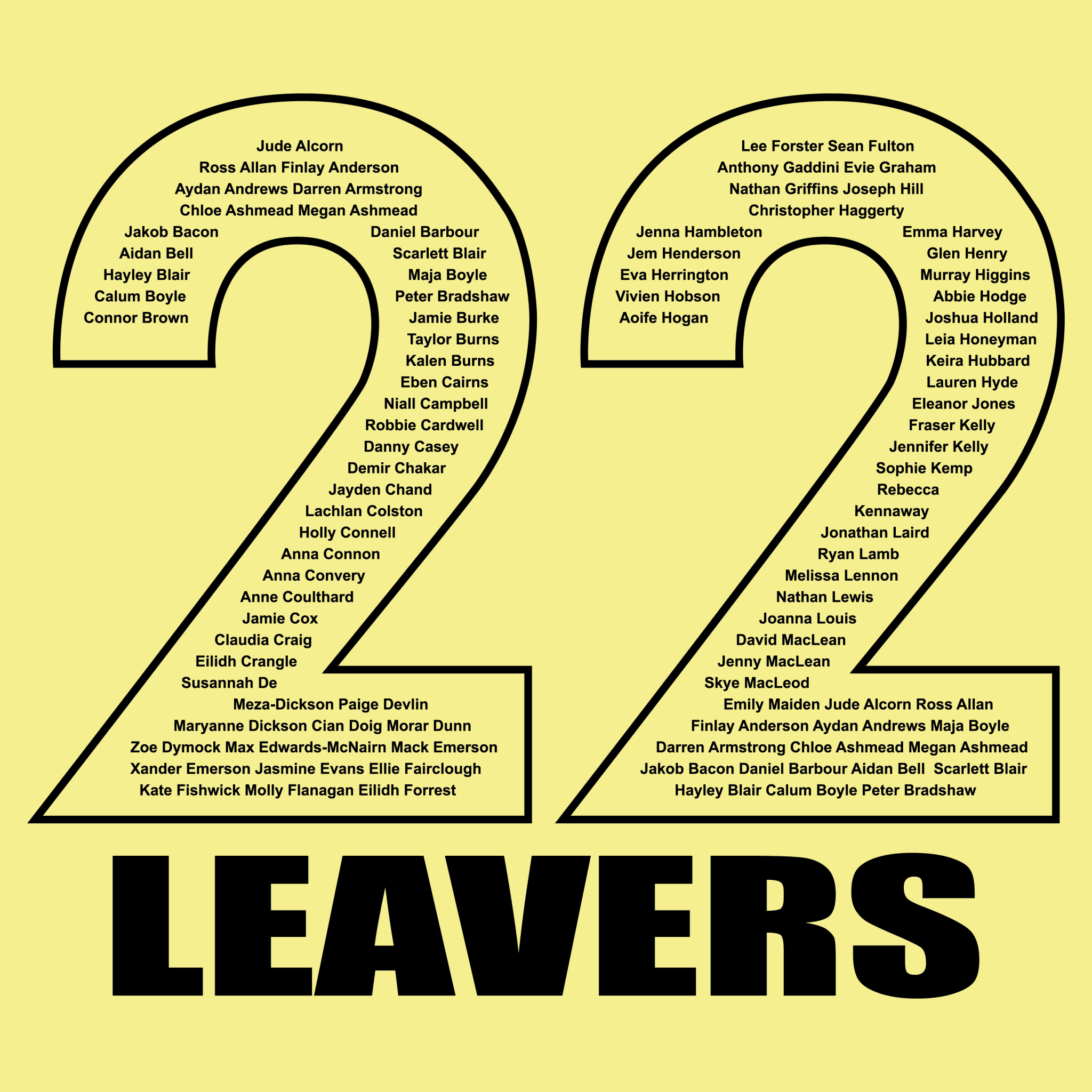 Leavers Template 11
