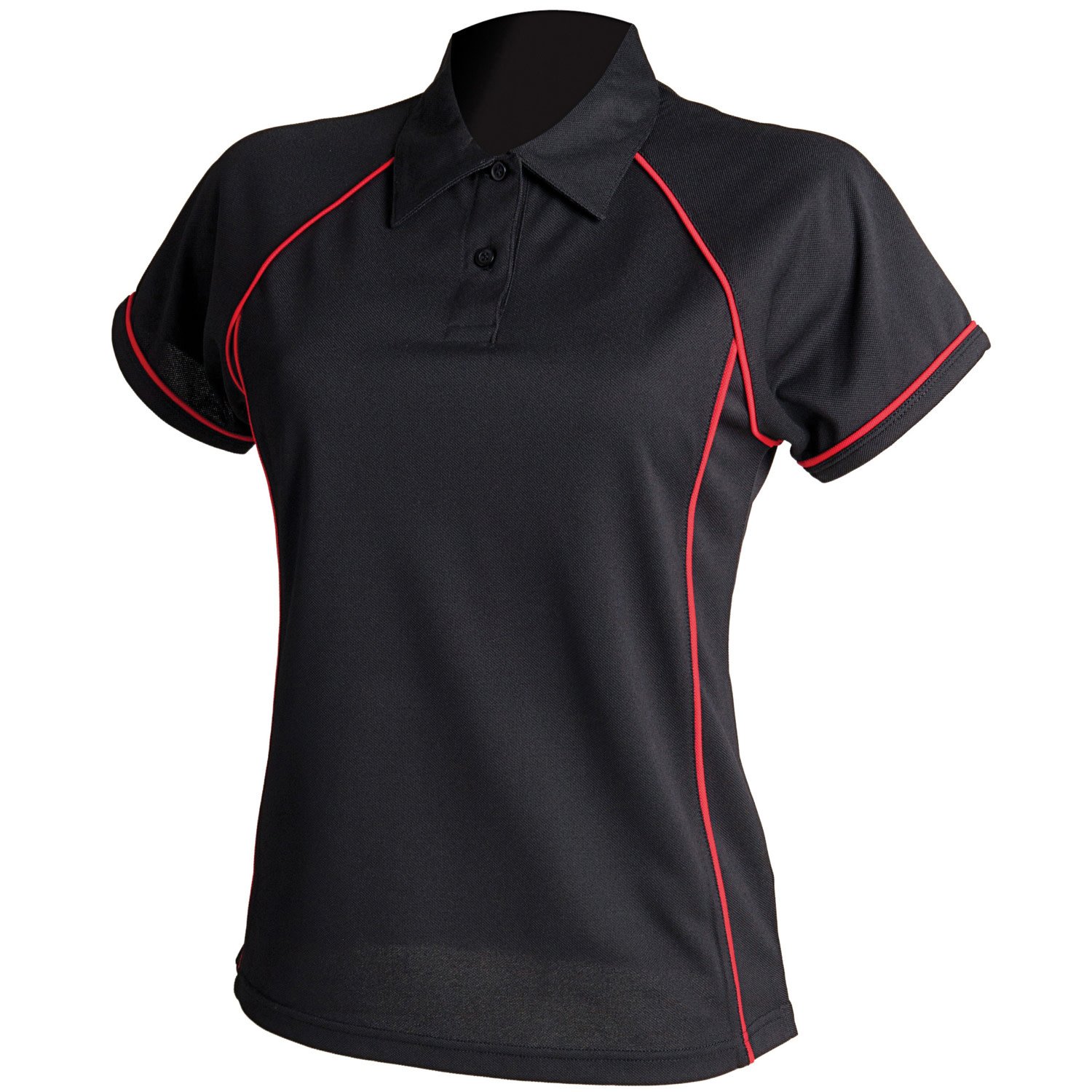 Ladies Piped Performance Polo